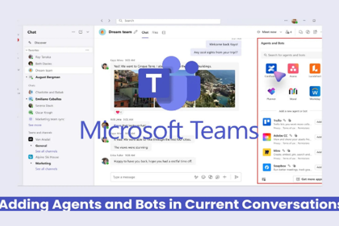 Microsoft Teams Now Lets Users Add Bots and Agents Right Into Ongoing Conversations 